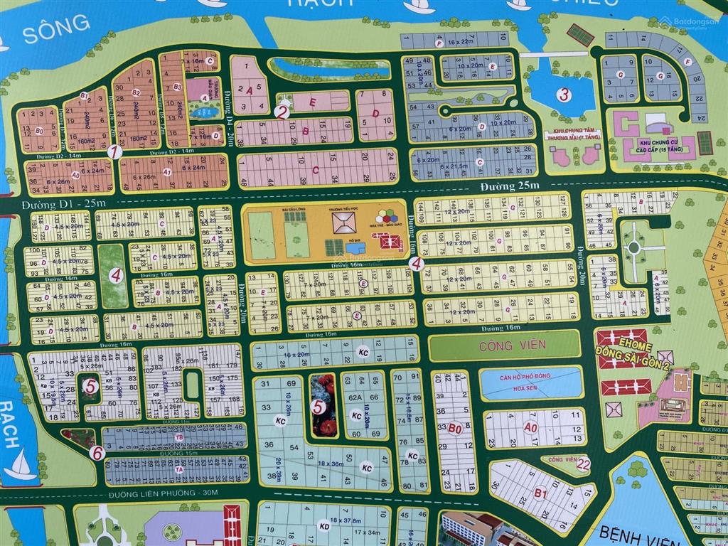 Cần bán nhanh lô đất kdc nam long  dt 4.5x20=90m, đường 16m, hướng đông nam, giá 9,5 tỷ