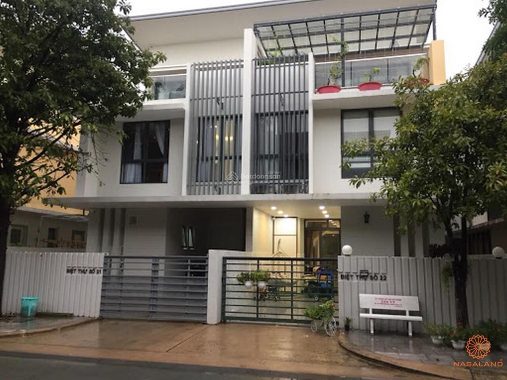 Biệt thự song lập the garland. dt 195m2 . nhà hoàn thiện. sổ hồng riêng. giá 22 tỷ