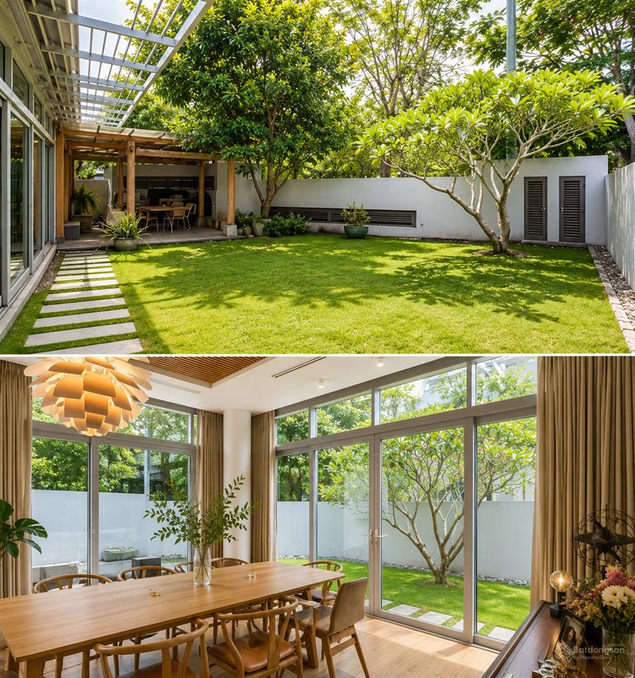 Biệt thự sân vườn góc 3 mặt tiền. dt đất 550m2. xây 1 trệt 2 lầu, sân thượng.sổ hồng sẵn.giá 63 tỷ