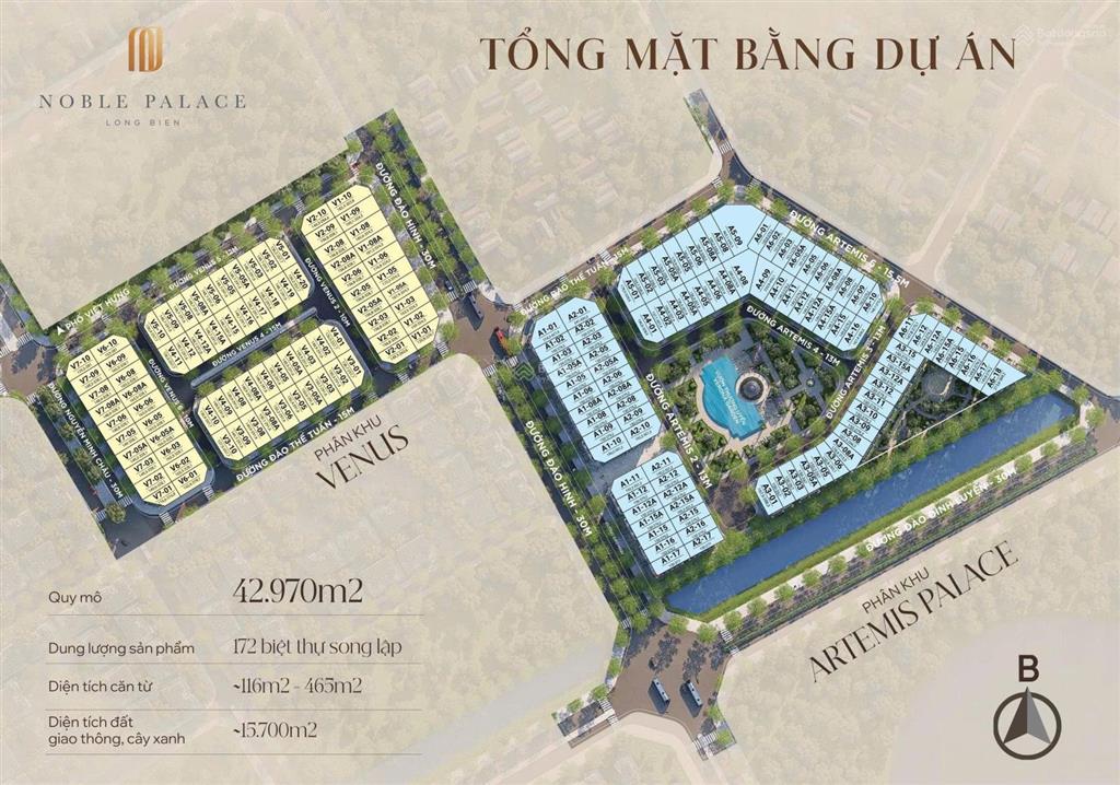 Biệt thự sang chảnh ở noble palace long biên, 61tỷ, 150m2, 4pn, 5wc