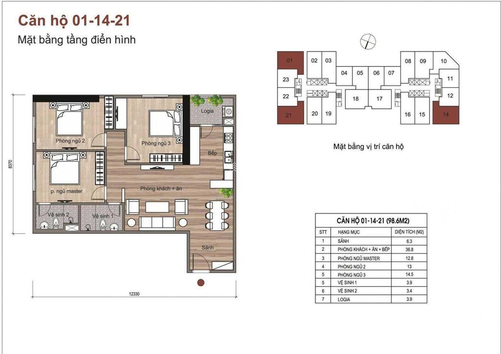 Chuyển nhượng căn góc 3pn, dt 98m2 tại chung cư eurowindow river park đông trù, đông anh