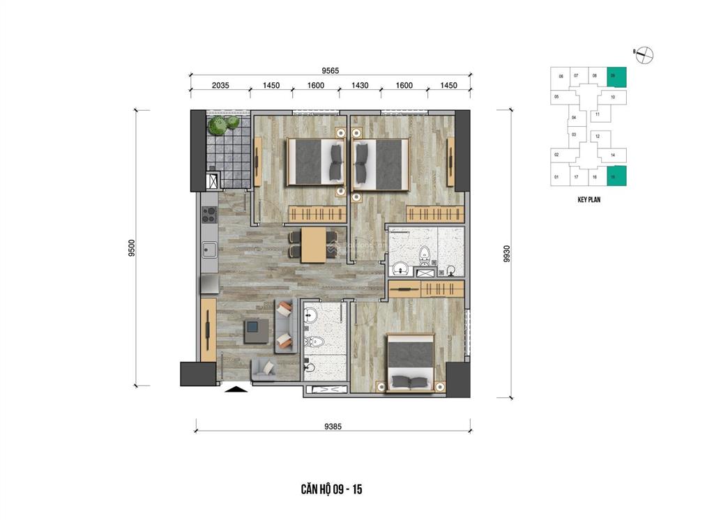 Bán căn góc nguyên bản cđt 3 ngủ 97m2 tại chung cư eurowindow river park đồng trù