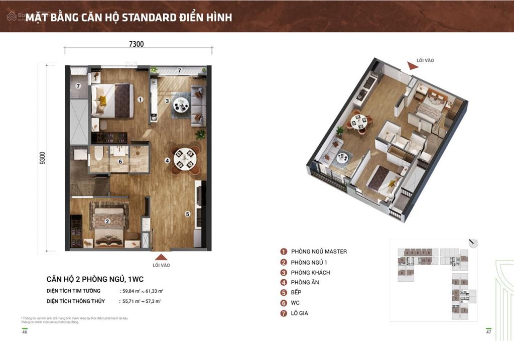 Bán gấp căn 60m2, 2pn, 1wc giá 3.4tỷ đã vat (tặng gói hỗ trợ lãi suất 6 năm = ck 852 triệu)