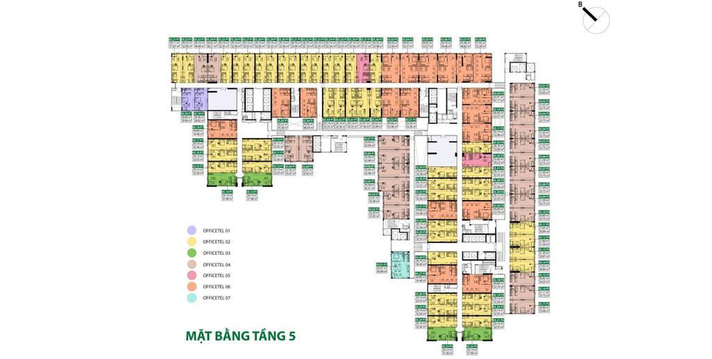Bán căn officetel 33m2 tầng 4 giá 1,36 tỷ đã vat tháp p3 dự kiến tháng 3/2027 nhận nhà