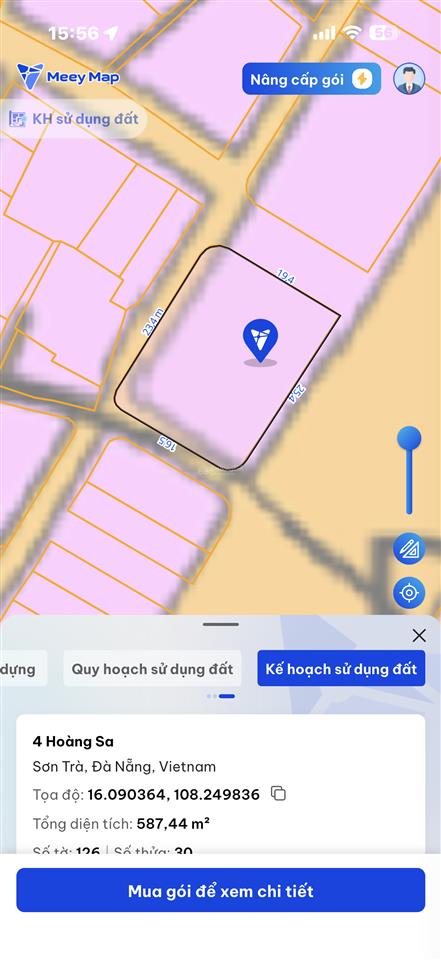 Cực phẩm 4 mặt tiền hoàng sa view biển mân thái vip