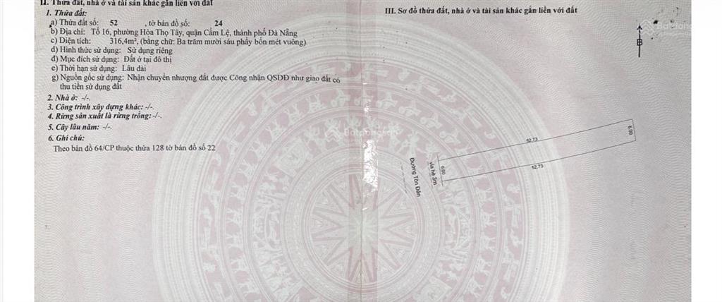 Bán mt tôn đản ngang 12m giá chỉ 30tr/m2 quá rẻ