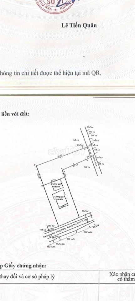 Bán 800m2 đất Nhị Bình Hóc Môn. Sử dụng thực tế : 1.078m2