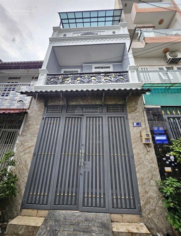 Cực hiếm bán nhà 3 tầng ngang 4m, nhậu 7m hương lộ 2, gần ngã tư 4 xã, hẻm xe hơi thông, chỉ 5,5t