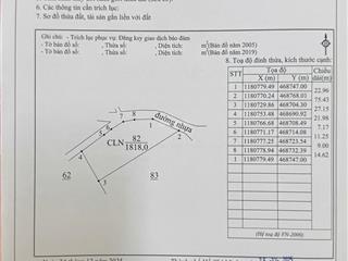 Chính chủ bán lô mt nhựa 86m. chỉ 34tr/m, thị trường 6070tr/m.phủ hồng dt 86x27.  