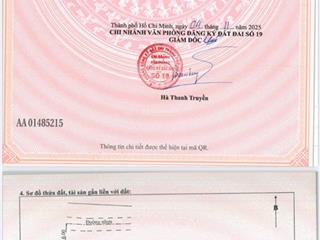 Mặt tiền nhựa 1/tl15 full thổ, nhuận đức
chỉ 1.3 tỷ. dt 5x22. dân đông.  0973 610 ***