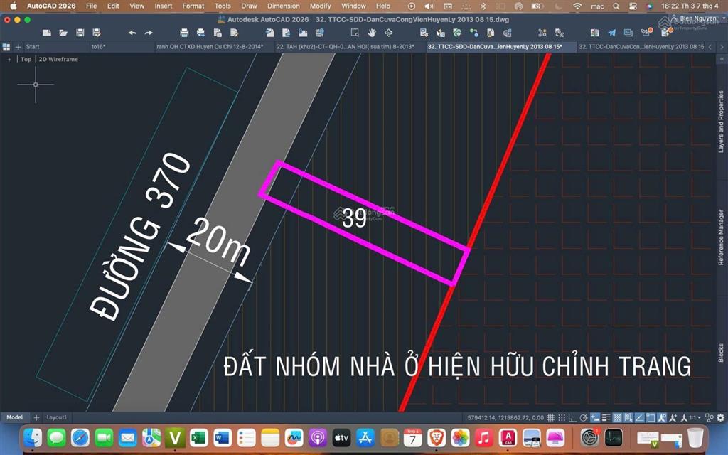 Đất mặt tiền đường 370 ngay bv củ chi dt 7,81*45 = 352m2 thổ cư 300m2. kín dân.  0973 610 ***