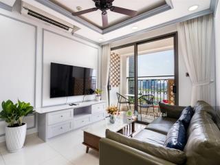 Saigon royal 2pn2wc 88m² view sông sài gòn cực đẹp, lầu cao thoáng mát chỉ 27 triệu/tháng