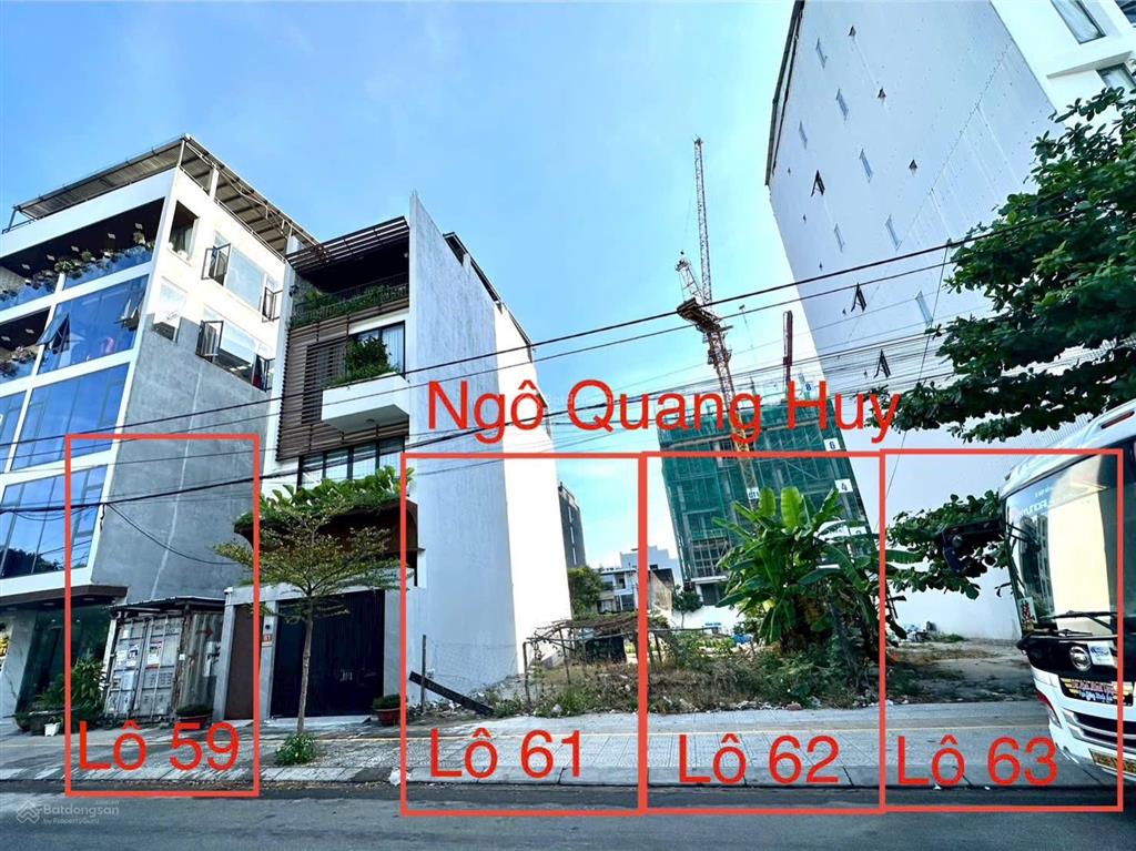 Bán đất đường 7m5 ngô quang huy, sát biển võ nguyên giáp, dt 90m2, xây căn hộ rất đẹp