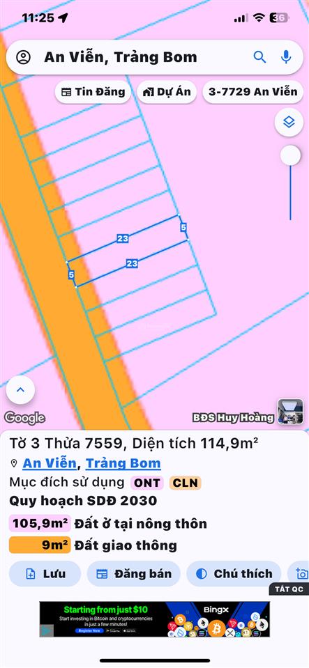 Đất nền an viễn đồng nai sổ riêng thổ cư 1 sẹc phùng hưng 115m2, 1 tỷ. gần chợ, trường học, kcn