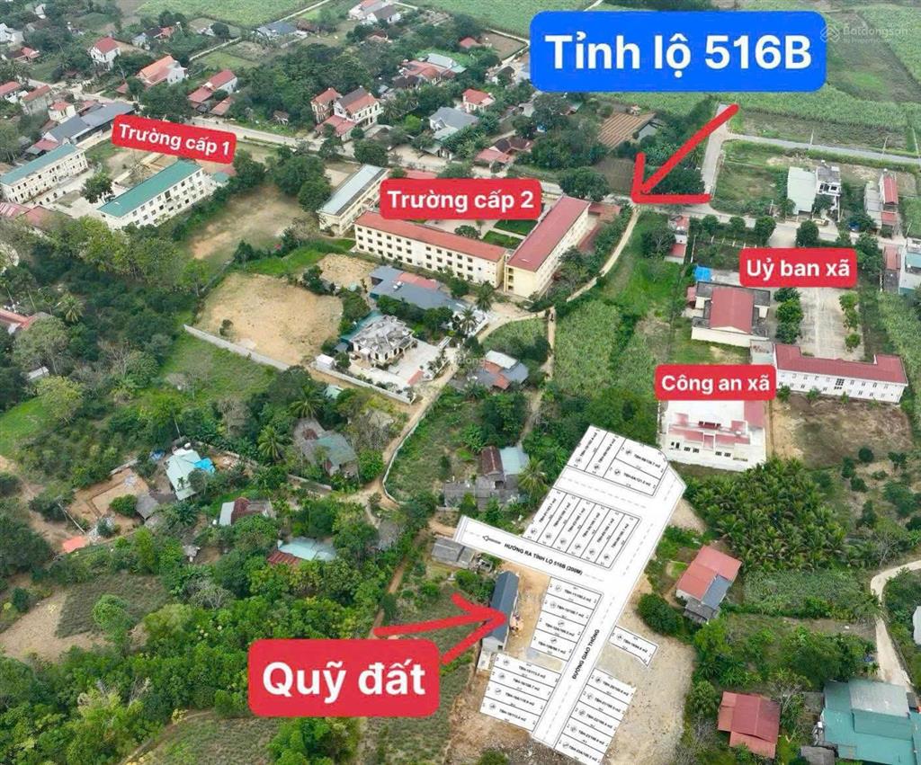 Bán 2 suất đất cuối cùng tại trung tâm xã thạch bình, ngay sau trường thcs, công an và ubnd xã