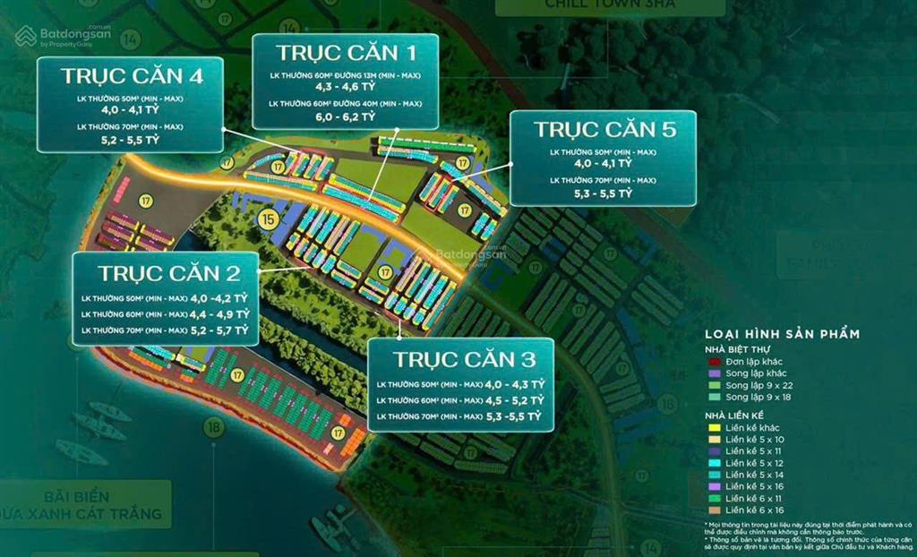 Nhận booking liền kề 50m2 tại vịnh ánh dương  phân khu châu mỹ, giãn xây 2 năm