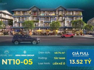 Liền kề ở (nt1005) vinhomes pearl bay nha trang + trực diện biển + sở hữu lâu dài + chỉ từ 13,52tỷ