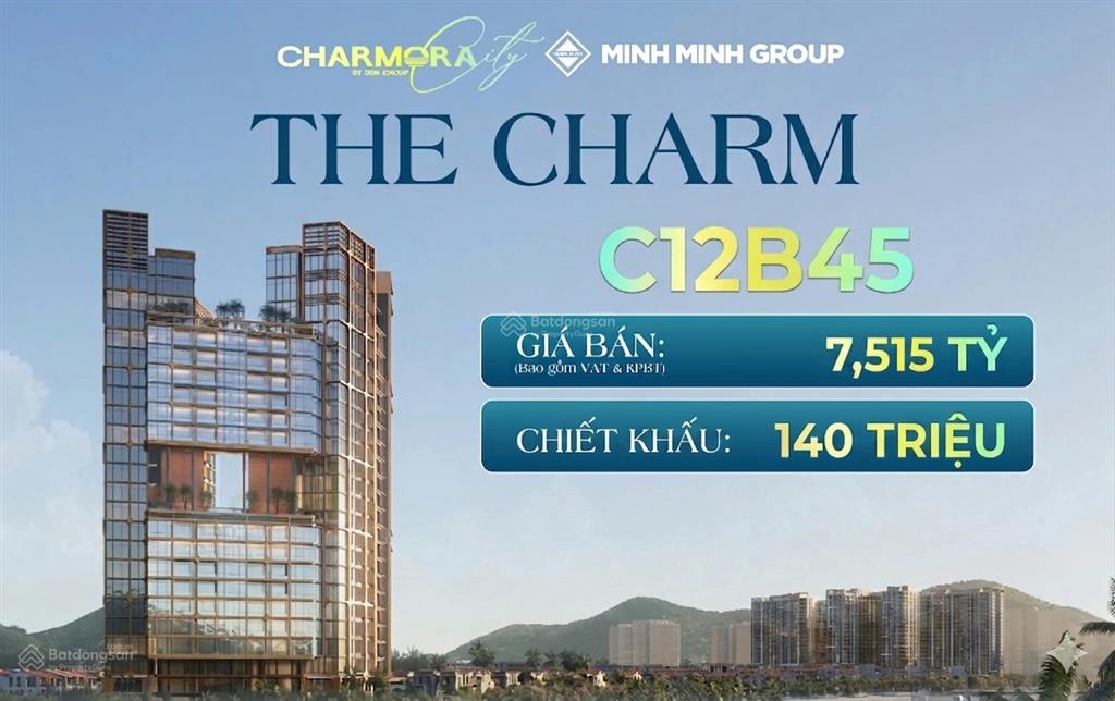 Siêu phẩm đầu tư căn c12b45 * 2pn * the charm *trực diện biển sông * chiết khấu khủng 140 triệu!
