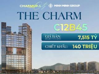 Siêu phẩm đầu tư căn c12b45 * 2pn * the charm *trực diện biển sông * chiết khấu khủng 140 triệu!