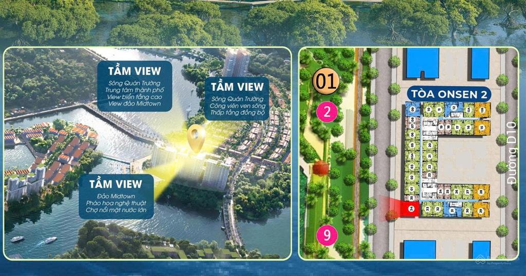 [chiết khấu 1.1 tỷ] căn góc (0212b34) 2pn tòa the onsen 2  charmora city  view sông