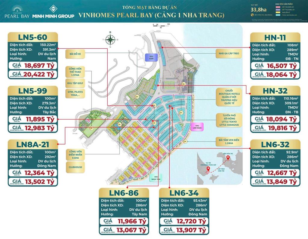 Bđs dòng tiền biển căn lam ngọc ln632 vinhomes pearl bay  92.9m² đông nam  giá full 13.849 tỷ