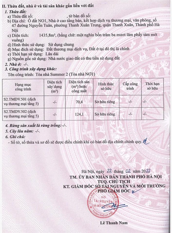 Chủ đầu tư mở bán sàn tmdv tòa nhà goldseason 47 nguyễn tuân! giá chỉ từ 52tr/m2