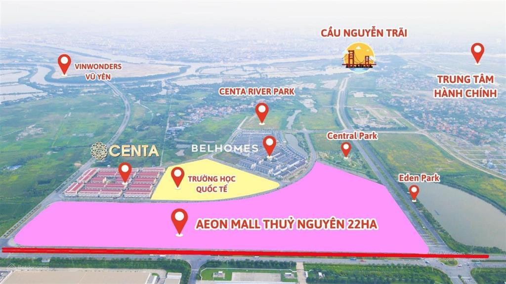 Hàng hiếm liền kề view vườn hoa centa city hải phòng
