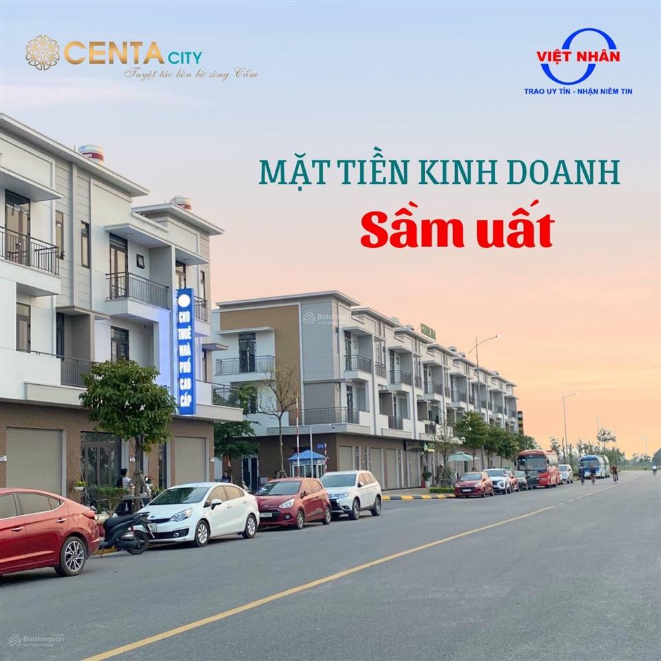 Bán nhanh shop 2 mặt tiền 92m2 centa city hải phòng
