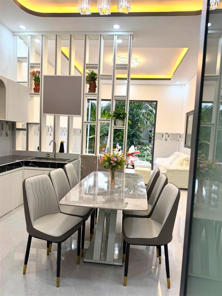 Bán nhà mới hoàn thiện, nội thất đầy đủ.dt 6x11m.thuộc trung an, tp mỹ tho.giá chỉ 1,080 triệu tl