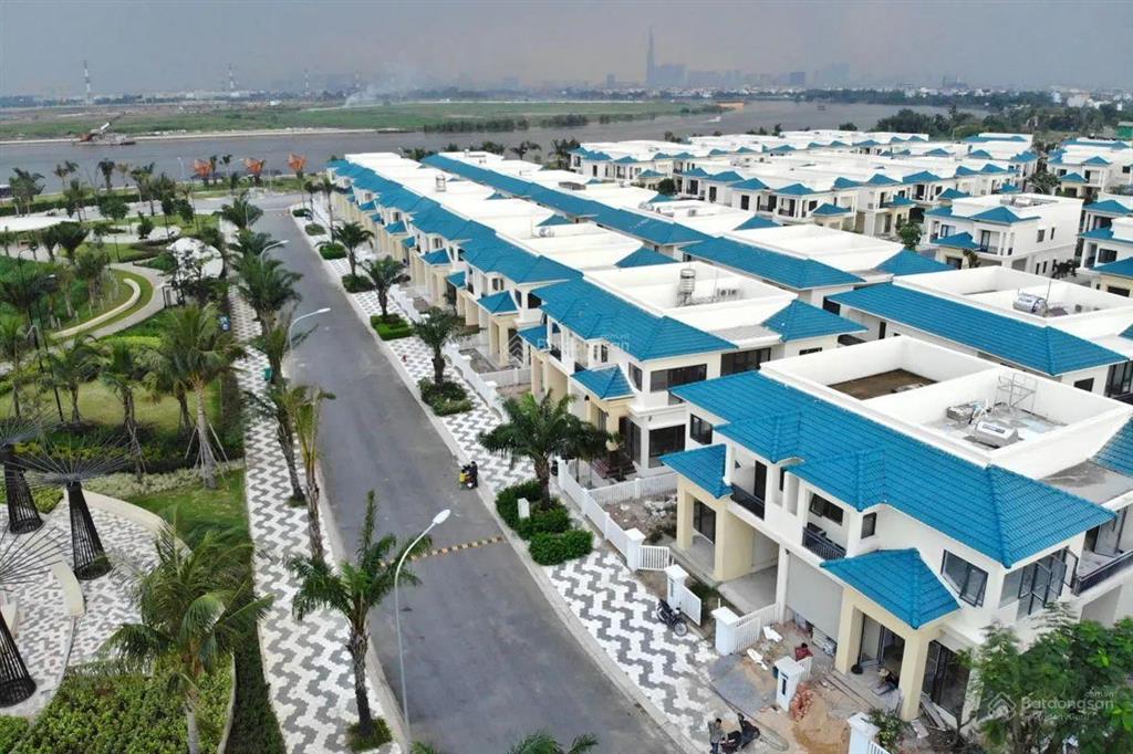 Bán biệt thự 4 tầng, 9.5x62 585m2, 23.8 tỷ, mặt tiền sông sài gòn, an phú đông. kế khu bt senturia