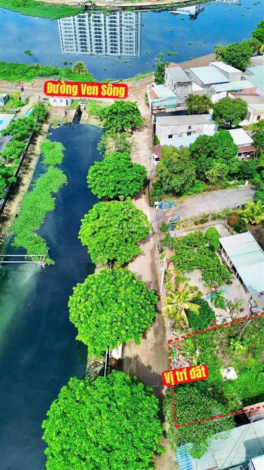Bán đất mặt tiền kênh sông vàm thuật, an phú đông, q12. dt 732m2 ngang 12m, giá nhỉnh 30 tr/m2