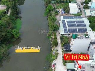 Bán nhà mặt tiền sông vàm thuật, hà huy giáp, p.thạnh lộc, q12. dt 4m x 25m, 3 tầng, chỉ 6.35 tỷ