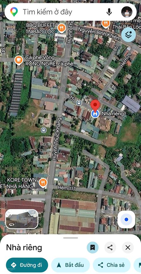 Bán đất thổ cư trung tâm phường 2 bảo lộc, lâm đồng