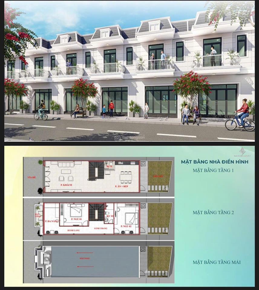 Chính chủ bán nhà 5*17m. giá 2,3 tỷ tại bến cát, đối diện chợ