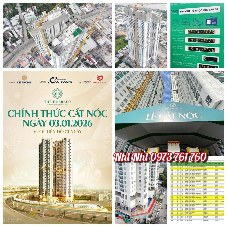 Những căn cuối cùng the emerald 68  mua trực tiếp cđt, ck 68%