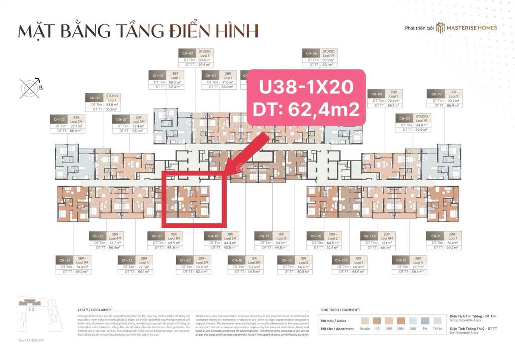 Bán gấp căn hộ 62,4m2 tại vinhomes ocean park gia lâm, giá 5,1 tỷ, view đẹp