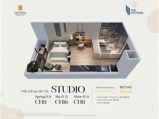 Bán gấp căn studio 30m2 cao cấp, 2 tầng hầm gửi xe