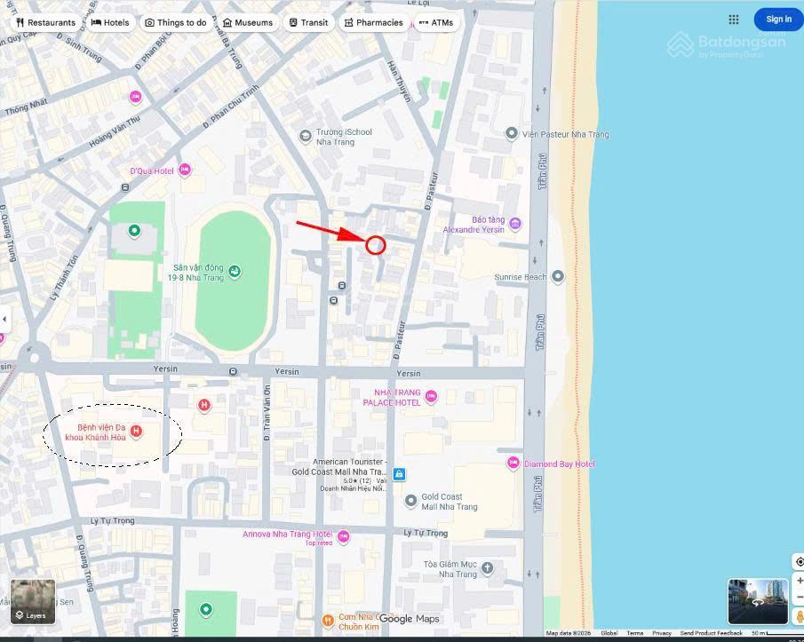 Cho thuê nhà gần biển trong hẻm 16 pasteur, phường vạn thạnh, thành phố nha trang, tỉnh khánh hòa