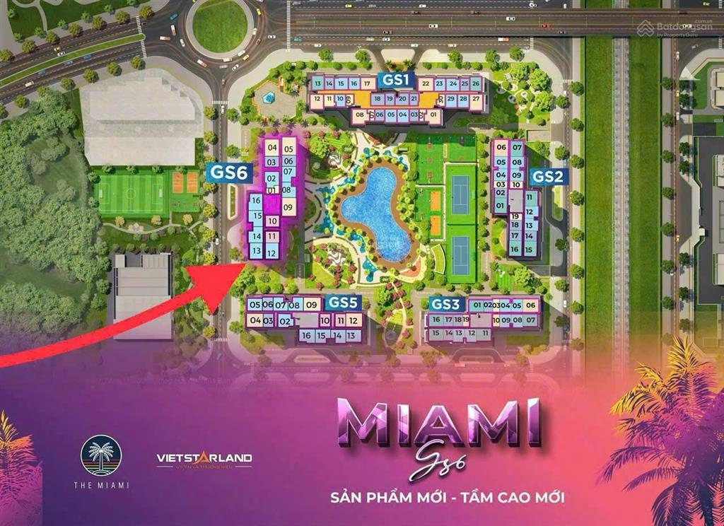 Giá hời miami 3n 75m2 4,85 tỷ, nguyên bản nhà mới, nội khu đẹp dự án