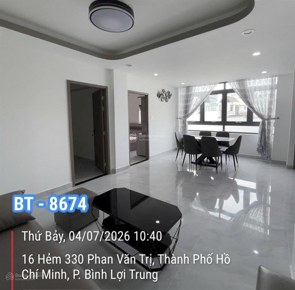 Bình thạnh cc 234 phan văn trị shr căn góc full nội thất giá 3,5 tỷ