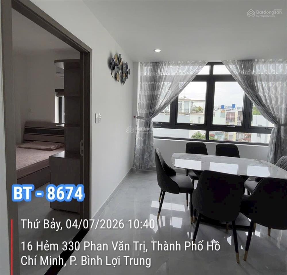 Bình thạnh cc 234 phan văn trị shr căn góc full nội thất giá 3,5 tỷ