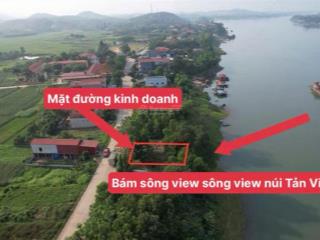 880 tr 82,3m2 bám sông view núi ba vì đất mặt tl kinh doanh sau bám sông thanh thuỷ 0985 508 ***