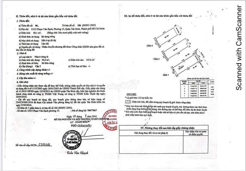 Bán nhà hẻm oto xe 16 chổ vô thoải mái