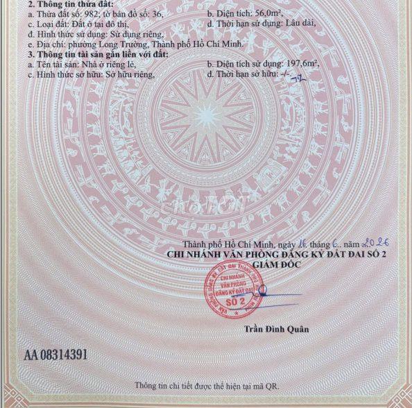 Bán nhà KDC Nam Khang, Phường Long Trường, TP. Thủ Đức 4 tầng
