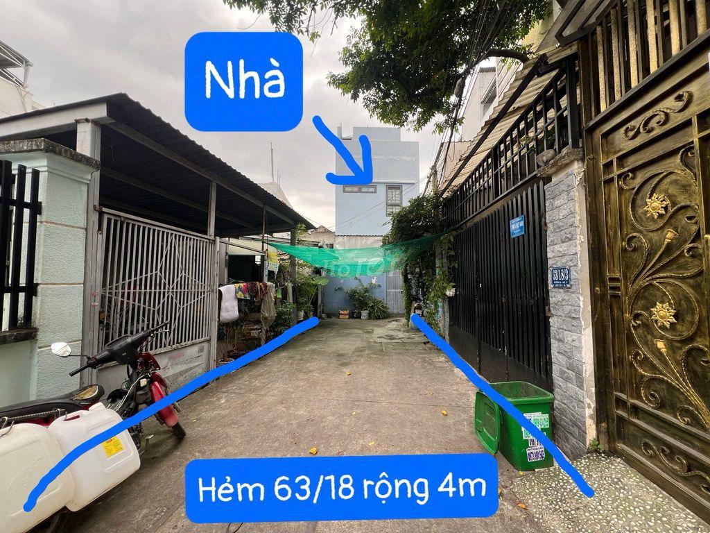 Bán nhà hẻm xe hơi 4m - diện tích 78,3m2