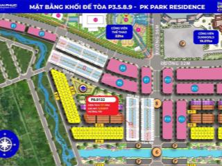 Căn shop khối đế 57,5m2 kinh doanh 24/7. sổ hồng lâu dài, ngay cạnh công viên, khu thấp tầng.