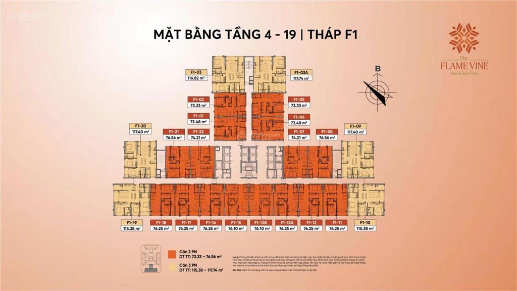 Bán căn 2pn 75m2 mặt đường vđ3.5, giá chỉ 7x tr/m2. full tiện ích 5* đẳng cấp. htls 0% 24 tháng