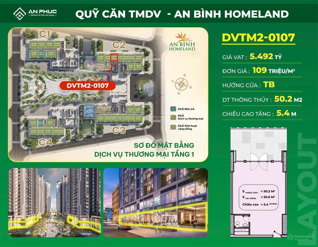 Bán shop chân đế an bình homeland  hà đông, giá chỉ 5.x tỷ. kinh doanh 24/7