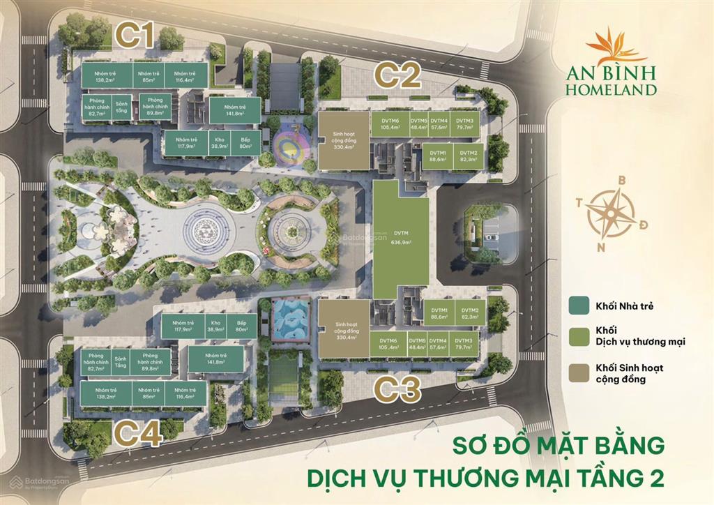 Bán căn shop 57,6m2 full giá 2,6tỷ tmdv tầng 2 an bình homeland. dòng tiền kinh doanh 8  10%/ năm