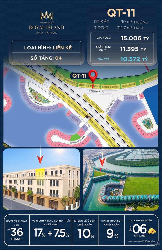 Chỉ nhỉnh 10 tỷ sở hữu liền kề view sông tự nhiên quý tộc, sử dụng riêng 100m2 sân vườn